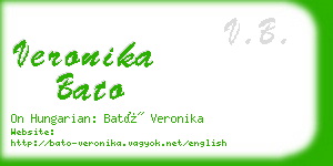 veronika bato business card